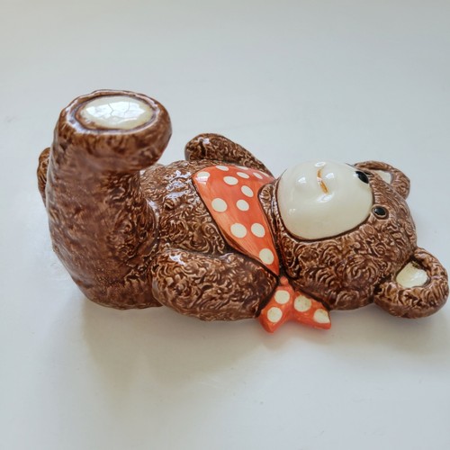 Otagiri Honey Bear Ceramic Wall Hanger Bandana Japan Vintage 1984 Wall Decor - Picture 2 of 11