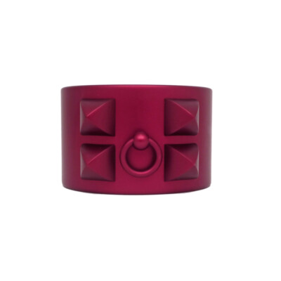 HERMES Collier de Chien Aluminium Sunset Cuff Bracelet Dark