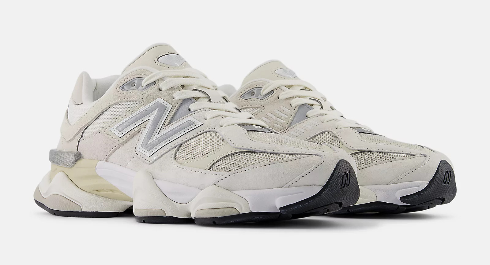 New Balance 9060 Men's Cream Sea Salt Moonbeam Sports Sneaker U9060WHT