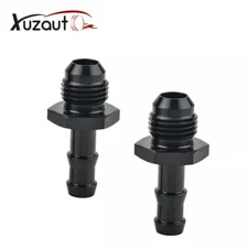 2pcs Male 6An An-6 To 3/8" Hose Barb Adapter Fitting AN6 6AN -6AN 3/8 Push Lock 
