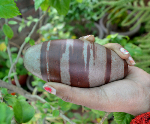 Lot of 2 Pcs Shiva Lingam Stones Small (Shiva Lingham Narmada River India) ~1130 - Picture 5 of 11