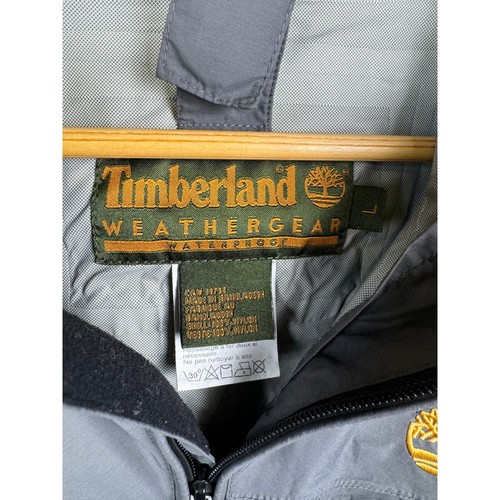 Timberland WeatherGear Waterproof Full Zip Hooded Packable Jacket Men's Large - Picture 4 of 7
