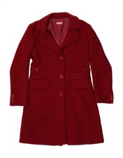 Max & Co. Womens Overcoat Uk 12 Medium Red Acrylic Bx30