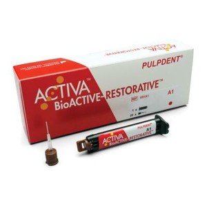 PulpDent ACTIVA BioACTIVE Restorative 8gm refill syringe 20 tips A2 VR1-A2