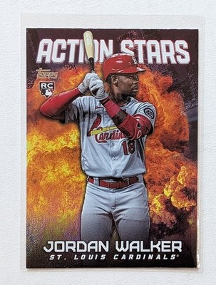 2023 Topps Update Jordan Walker Action Stars RC #AS-12 St. Louis Cardinals
