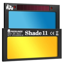 Core Series Gold Shade 11 Auto Darkening Welding Lens 2" x 4 1/4", Slim 0.2" ...