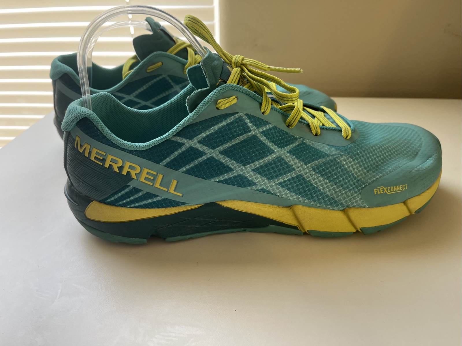 Scarpe da trail running Merrell da donna taglia 9 5 Aruba blu accesso nudo flessibili J09648