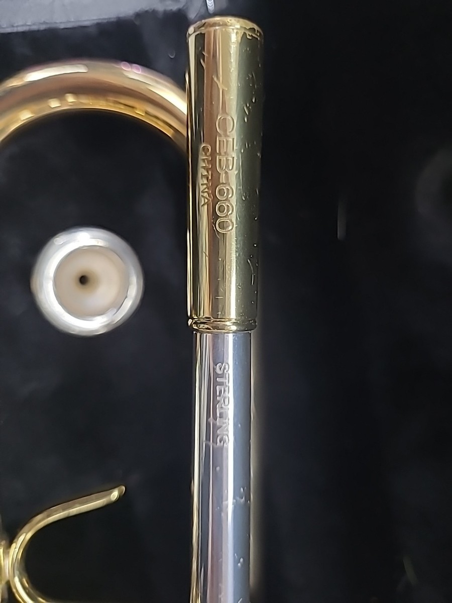 Jupiter CEB-660 Sterling With Vincent Bach 5c Sterling Mouthpiece