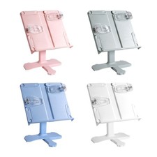 Adjustable Plastic Books Stand For Desk Foldable Reading Holders With NonSlip