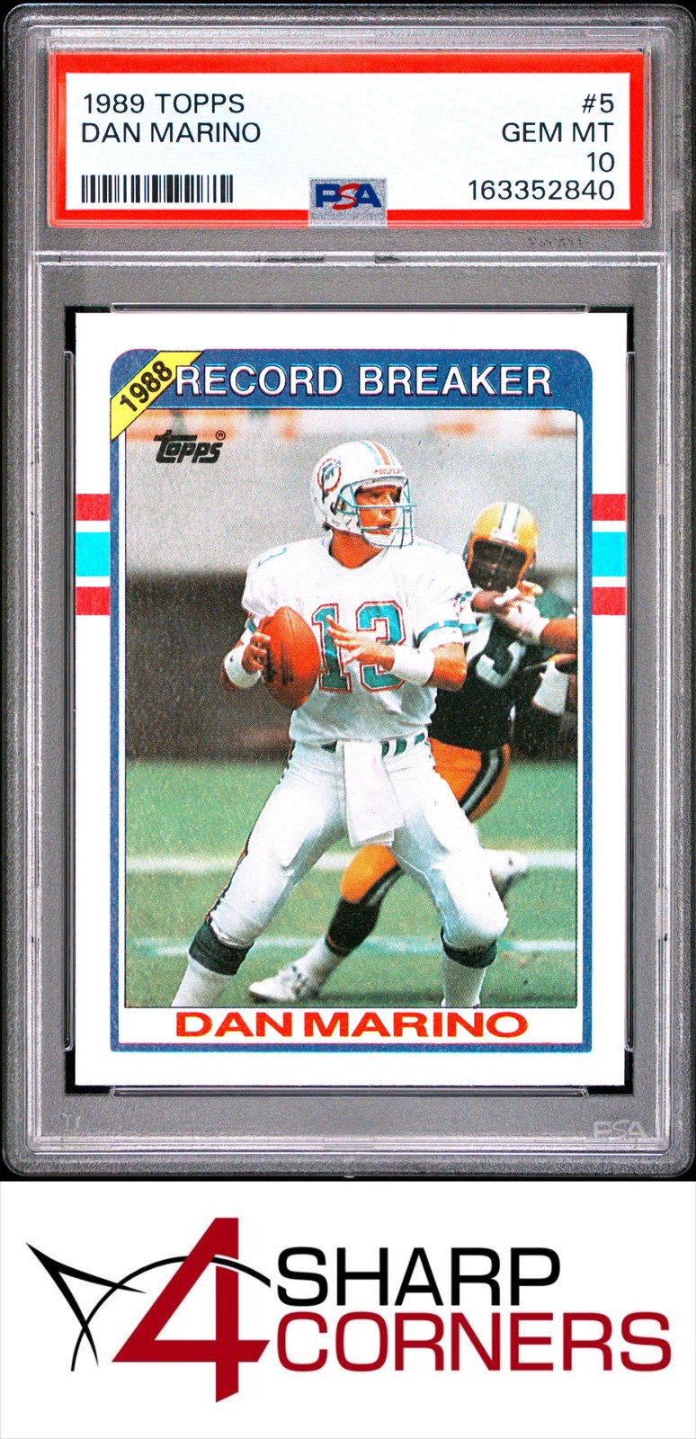 1989 TOPPS #5 DAN MARINO DOLPHINS HOF PSA 10