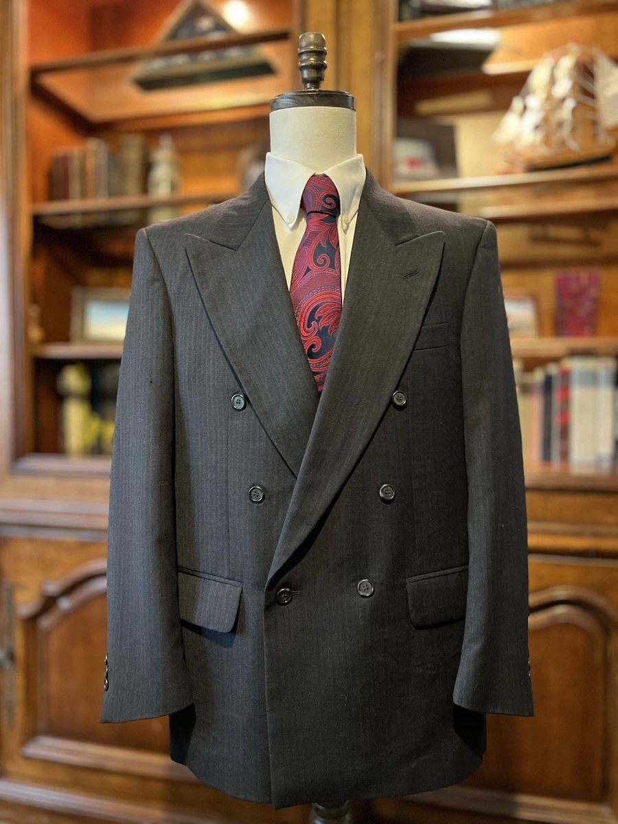 vintage double breasted suit products for sale | eBay
