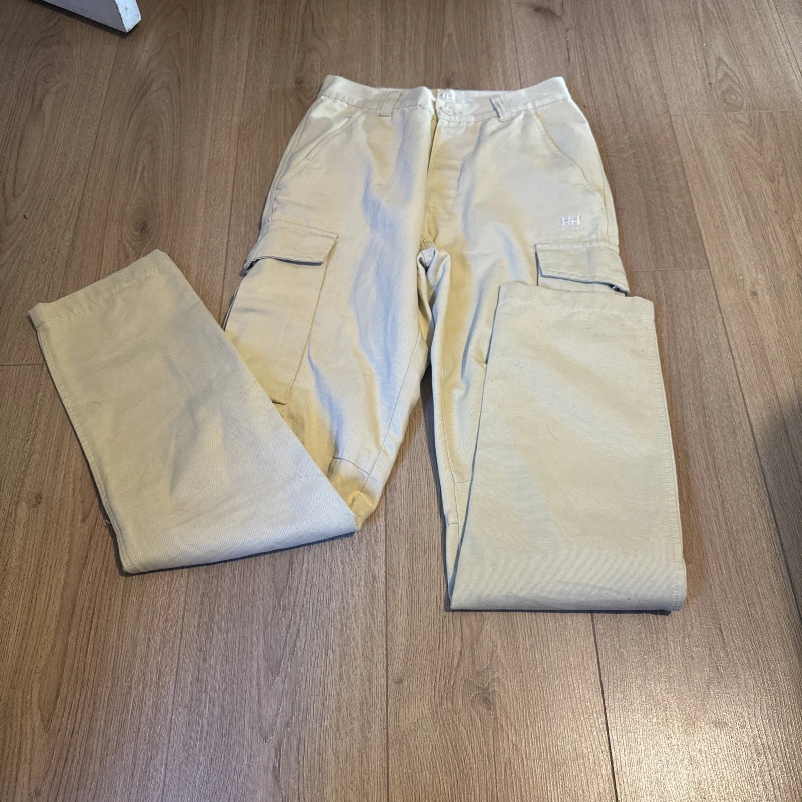Vintage Y2K Helly Hansen Khaki Cargo Pants Men's Size 28x32