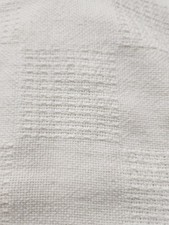 Manta Térmica Vintage Tejido Waffle 100% Algodón Blanco 68x84