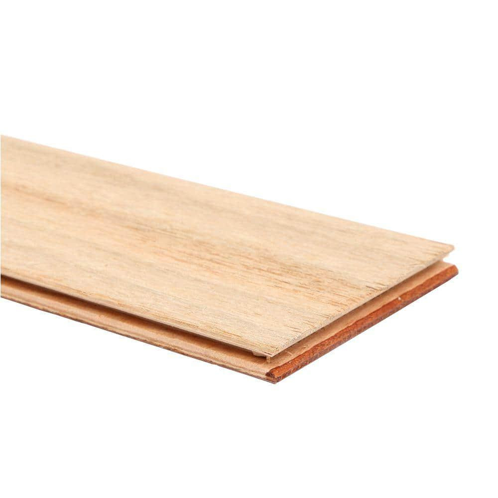 Bruce Hardwood Floor 3/8 in T x 3 in W x Varying Length Oak (31.5 sq. ft./case)