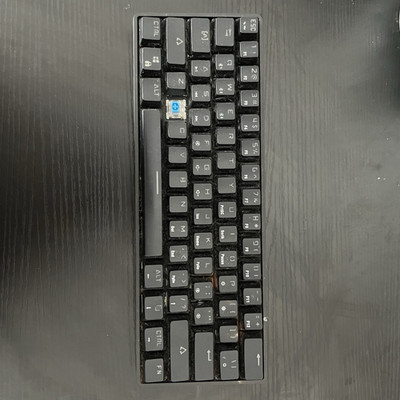 Compact Black 60% Wired Keyboard (Blue Switches)