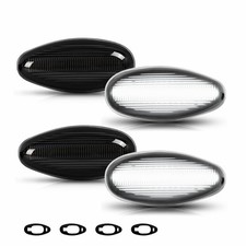 White Led Side Marker Lights 4pcs For Gmc Sierra 1999-2014 Hd Dually Truck Bed