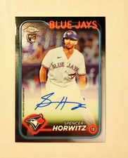 Spencer Horwitz 2024 Topps Chrome RC AUTO Blue Jays AUTOGRAPH Pirates Base z6