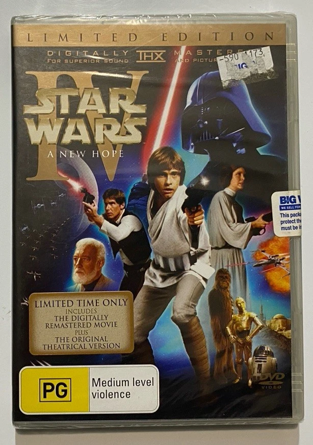 Star Wars 4 5 6 DVD Edición Limitada Películas Película Región 4 Ciencia Fi Fantasía RARO Foto 3 de 4