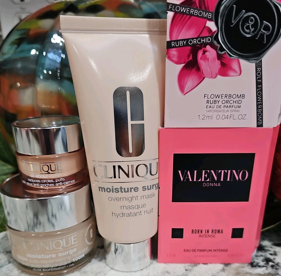 TAMAÑOS COMPLETOS CLINIQUE HIDRATANTE AUMENTO DE HUMEDAD .5 oz All About Eye 1.7 oz máscara nocturna Foto 4 de 4