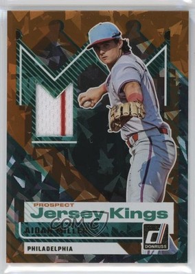 2025 Panini Donruss Prospect Jersey Kings Orange Ice Aidan Miller #PJK-AM 0e8z