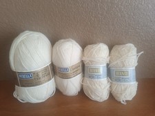 4 Skeins Bernat Natural Yarn Barella Sportspun Saluki