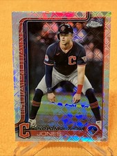 Nolan Jones 2025 Topps Chrome Logofractor #32 Cleveland Guardians