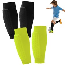 2 Pairs Soccer Shin Guards for ,Youth Adult Calf Compression Sleeve with Ho...