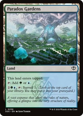 Paradox Gardens Light Play, English Magic the Gathering MTG Secrets of Strixhave