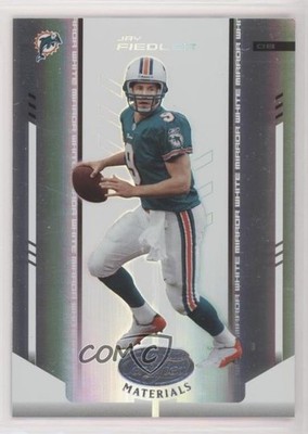 2004 Leaf Certified Materials Mirror White 11/150 Jay Fiedler #63 0c6