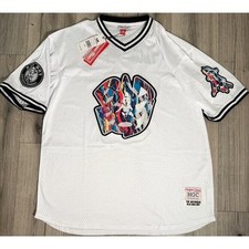 Headgear Classics-The Notorious B.I.G. Bad Boy Baseball Jersey- White-XL-New