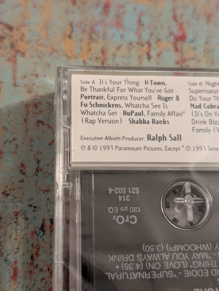 Addams Family Values Movie Soundtrack (1993 Cassette) 90s RuPaul - Rare Sealed - Image 4 of 4