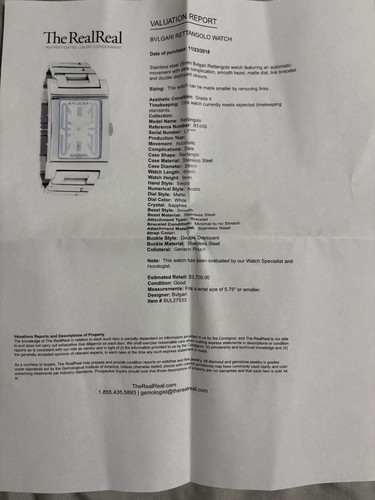 Bulgari Rettangolo Stainless Steel Watch RT45S - Picture 19 of 21