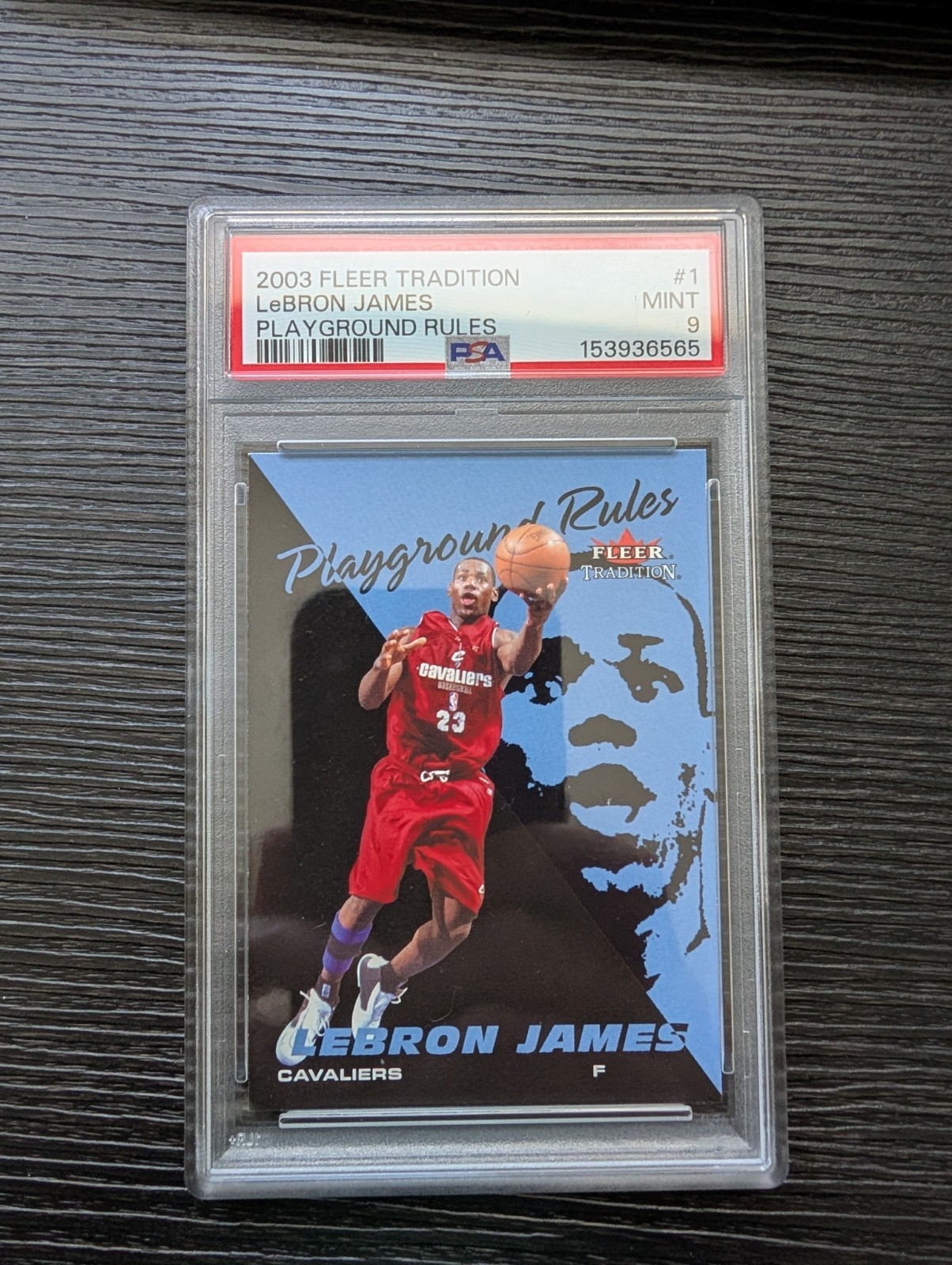 2003 Fleer Tradition Playground Rules #1 PSA 9 🔥 LeBron James Rookie HOF Insert