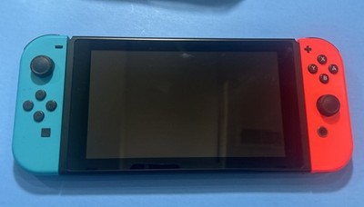 Nintendo Switch with Neon Blue and Neon Red Joy Con Bundle