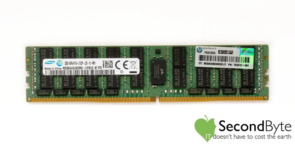 HP 32GB PC4-2133P DDR4 REG ECC Server Memory 752372-081 M386A4G4DM0-CPB2Q - image 1 of 1
