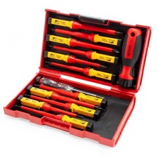 XTrade 13pc VDE Insulated Interchangeable Screwdriver Set Electricians Kit