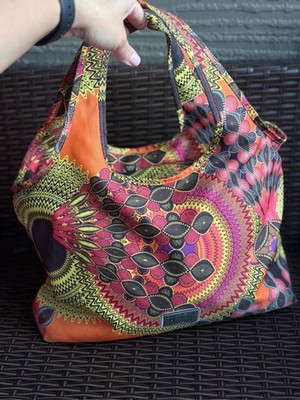 Missoni Multi Color Zig Zag Pattern Cosmetic Pouch