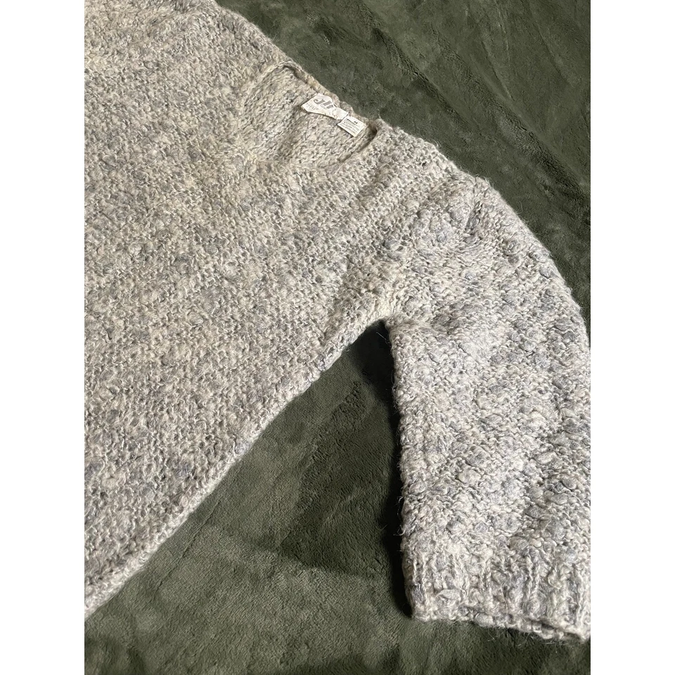 Suéter de colección JH Collectibles tejido a mano mezcla de lana masilla color piedra talla M Foto 2 de 4