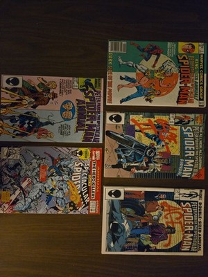 The Spectacular Spider-Man Annuals 3, 4, 5, 6 & 12.  Marvel Comics