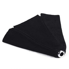 Suede Leather Shift Boot with Stitch Manual or Auto Gear Shifter Cover Black