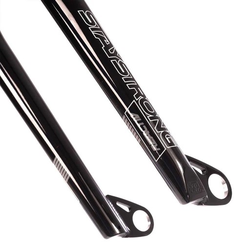 STAY STRONG REACTIV 20" TAPERED BMX RACE RACING FORK FORKS 20mm BLACK NEW - Picture 2 of 4