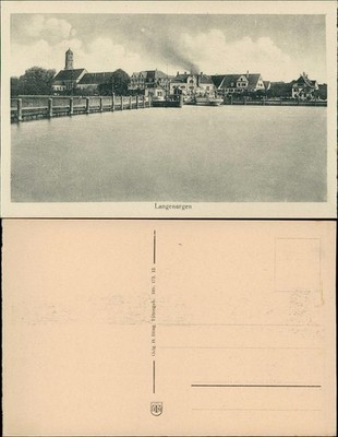 Postcard Langenargen on Lake Constance port city 1928