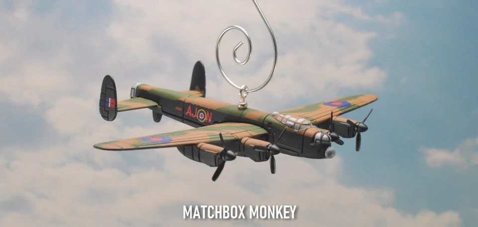 WWII Bomber Avro Lancaster RAF Dam Busters Aircraft Christmas Ornament plane - Image 3 of 4