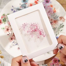 50Pcs Leaf Flower Sticker Water Resistant PET Decorative Sticker for Journaling