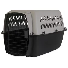 Vibrant Life Pet Kennel Small/Medium 26" Dog Crate, Plastic Travel Pet Carrier f