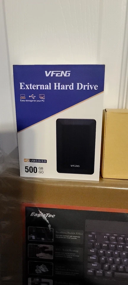 Paquete de disco duro de 1,628 TB (concentrador USB-C + 2 discos duros y 1 memoria USB + teclado) Foto 3 de 4