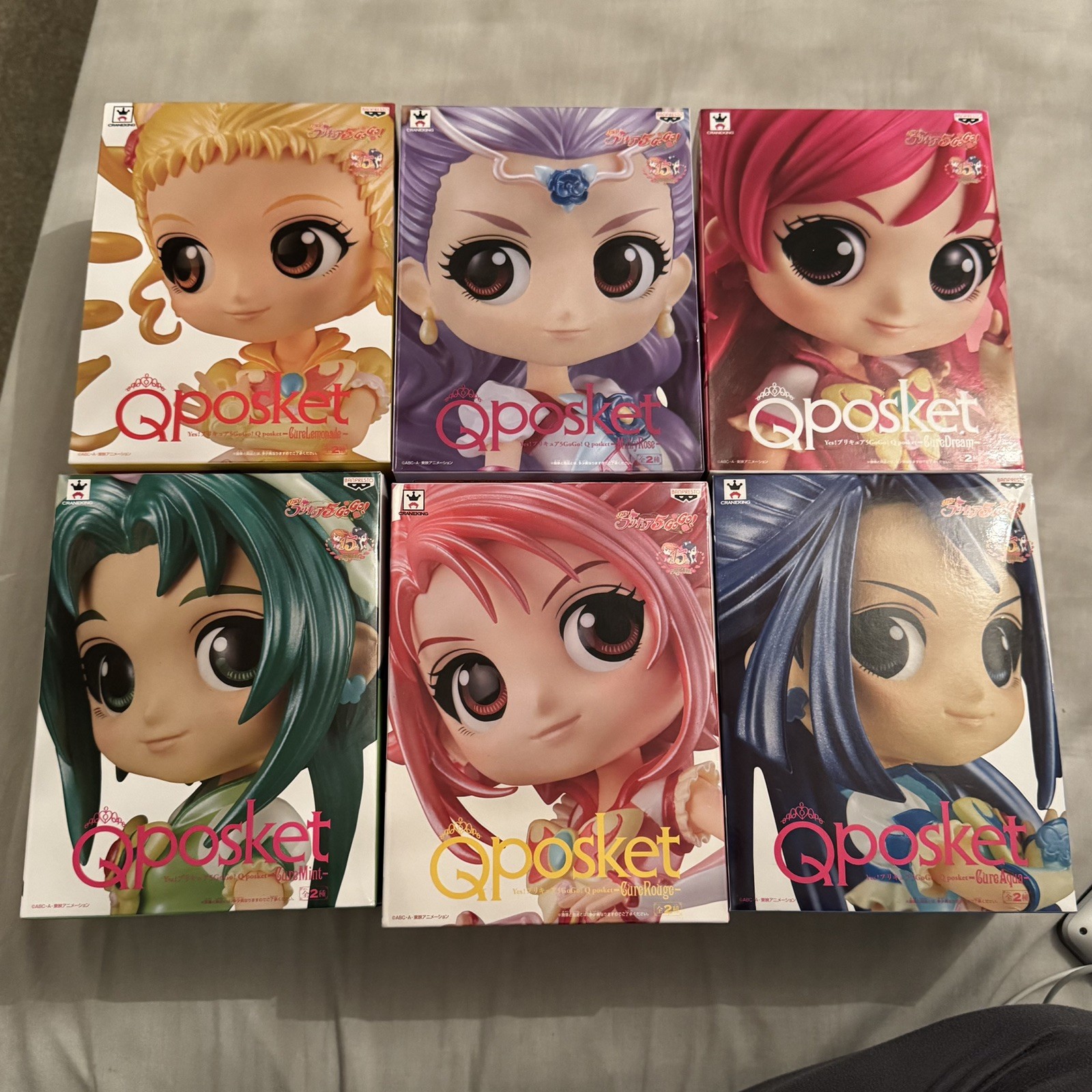 Q Posket Go Go Girls Cure Dream Set De 5 Más 1 Extra. Reino Unido ¡Envío!