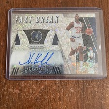 Noah Vonleh 2019-20 Panini Prizm Fast Break Auto Silver Disco Prizm #FB-NVL