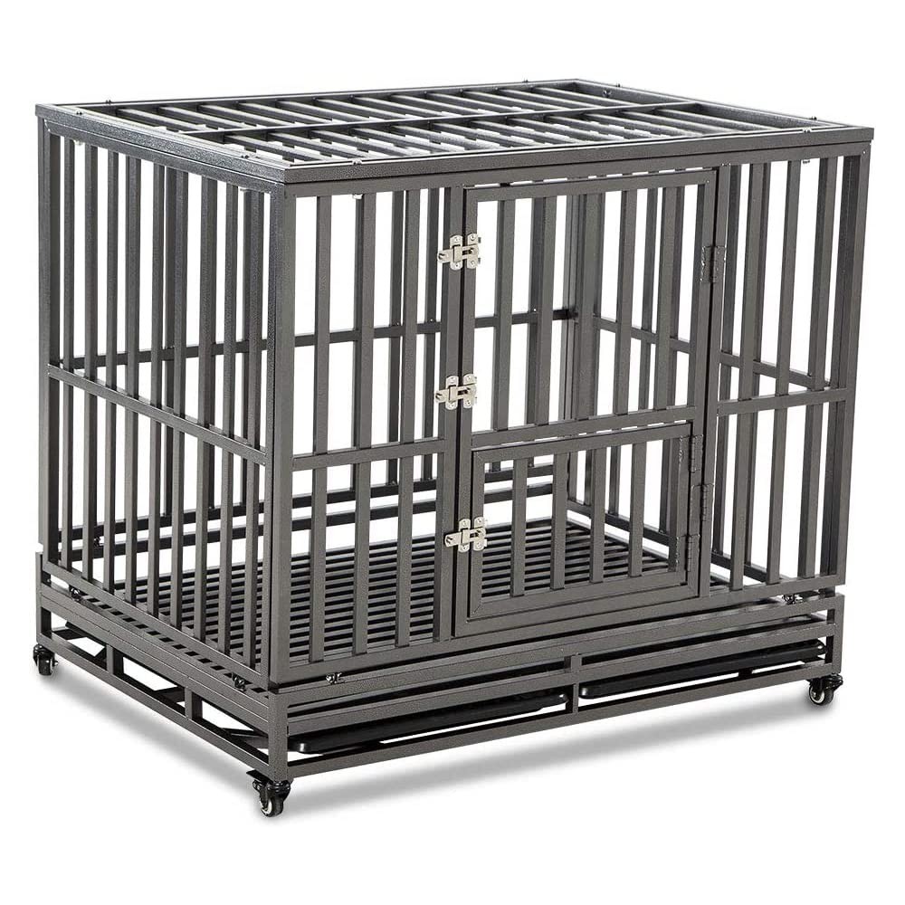 Heavy Duty Metal Dog Cage Kennel Crate for Medium Large Breeds Pet Playpen
