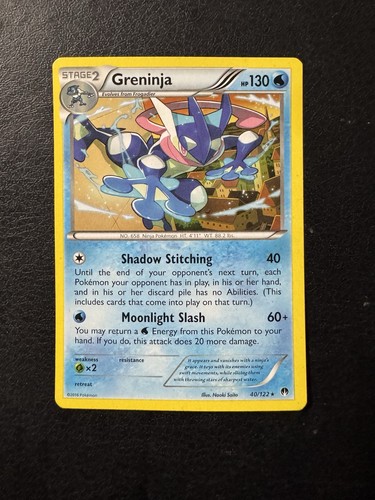 Greninja 40/122 Breakpoint Regular Rare Pokemon TCG LP